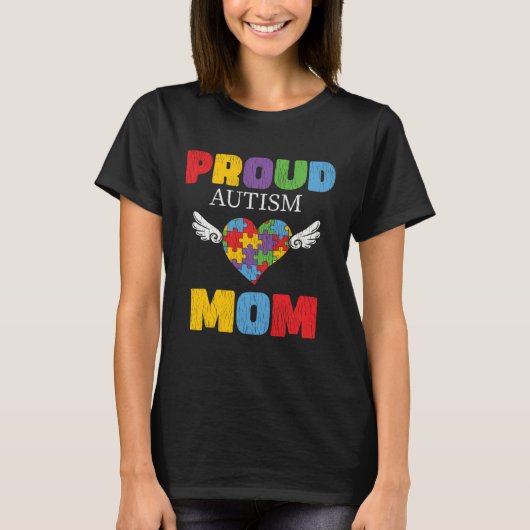 Autism Awareness Mom Proud Autistic Son Daughter M T-shirt (Voorkant)