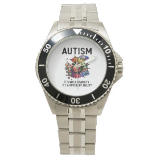 Autism Awareness Month Accept Understand Love Horloge