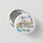 Autism Awareness Month Button (Voorkant /achterkant)