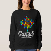 Autism Awareness Month Canada Leaf Autism Support Trui (Voorkant)