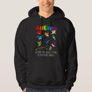 Autism Awareness Month Cute Owl Puzzles Autistic K Hoodie
