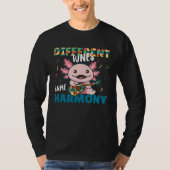 Autism Awareness Month Different Tunes Same Harmon T-shirt (Voorkant)