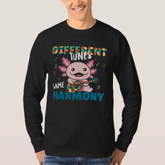 Autism Awareness Month Different Tunes Same Harmon T-shirt (Voorkant)