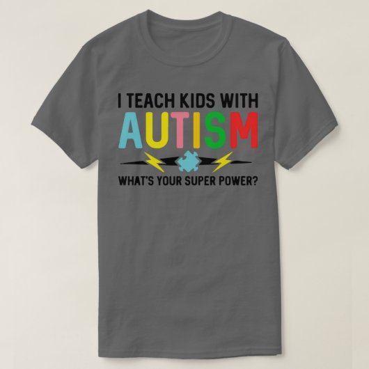 Autism Awareness Month Mam Austistic Son Teacher A T-shirt (Design voorkant)