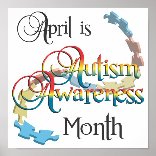 Autism Awareness Month Poster Art (Voorkant)