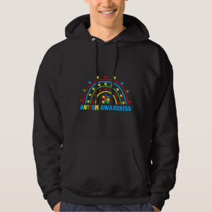 Autism Awareness Month Ribbon Puzzle Difference Hoodie