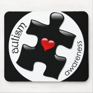 Autism Awareness Mousepad - Black Muismat