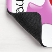 Autism Awareness Mousepad - Roze Muismat (Hoek)