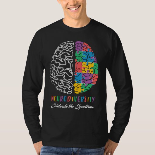 Autism Awareness Neurodiversity Celebrate The Spec T-shirt (Voorkant)