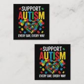 Autism awareness notitiekaartje (Voorkant / Achterkant)
