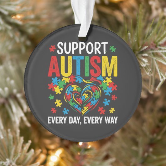 Autism awareness ornament (Boom)