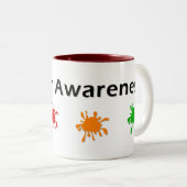 Autism Awareness Paint Mok (Voorkant rechts)