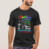 Autism Awareness Papa Autism Is A Journey T-shirt