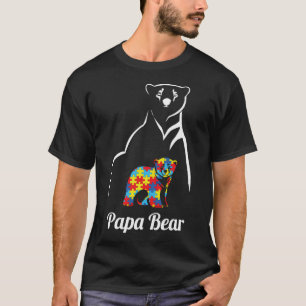Autism Awareness Papa Beer Pap T-shirt