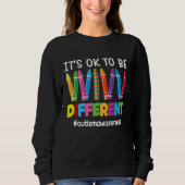 Autism Awareness Pen Puzzle Its Ok To Be Different Trui (Voorkant)