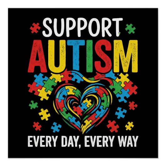 Autism awareness perfect poster (Voorkant)