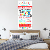 Autism Awareness Premium Wrapped Canvas (gloss) Afdruk (Insitu (Slaapkamer))