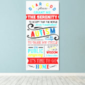 Autism Awareness Premium Wrapped Canvas (gloss) Afdruk (Insitu (Houten vloer))