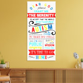 Autism Awareness Premium Wrapped Canvas (gloss) Afdruk (Insitu (Woonkamer))