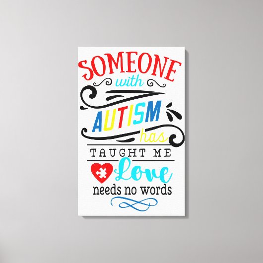 Autism Awareness Premium Wrapped Canvas (gloss) Afdruk (Voorkant)
