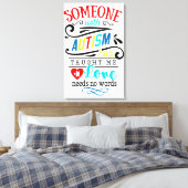 Autism Awareness Premium Wrapped Canvas (gloss) Afdruk (Insitu (Slaapkamer))