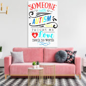 Autism Awareness Premium Wrapped Canvas (gloss) Afdruk (Insitu (Woonkamer))