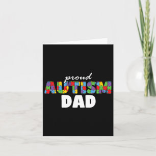Autism Awareness Proud Dad Vader Acceptation Manne Kaart