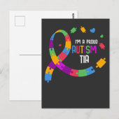 Autism Awareness Proud Tia Autistic Hippo Lover Briefkaart (Voorkant / Achterkant)