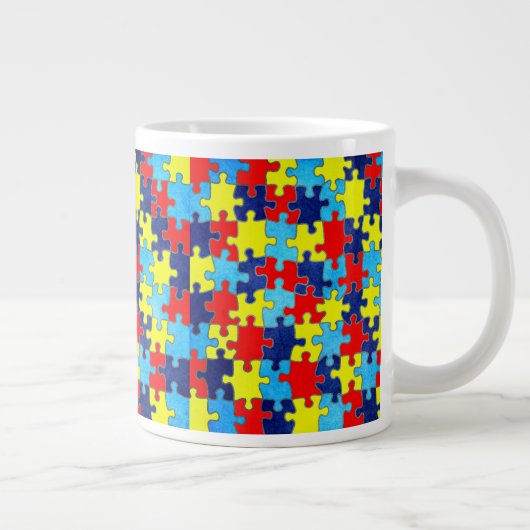 Autism Awareness-Puzzle by Shirley Taylor Grote Koffiekop (Rechts)