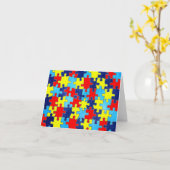Autism Awareness-Puzzle by Shirley Taylor Kaart (Gele Bloem)