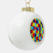 Autism Awareness-Puzzle by Shirley Taylor Keramische Bal Ornament (Links)