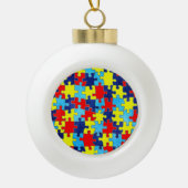 Autism Awareness-Puzzle by Shirley Taylor Keramische Bal Ornament (Voorkant)