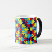 Autism Awareness-Puzzle by Shirley Taylor Magische Mok (Voorkant rechts)