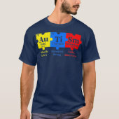 Autism Awareness Puzzle Chemical Element T-shirt (Voorkant)