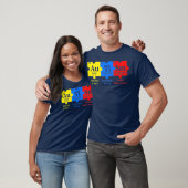 Autism Awareness Puzzle Chemical Element T-shirt (Unisex)