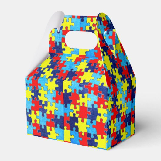 Autism Awareness-Puzzle door Shirley Taylor Bedankdoosjes (Voorkant Zijde)