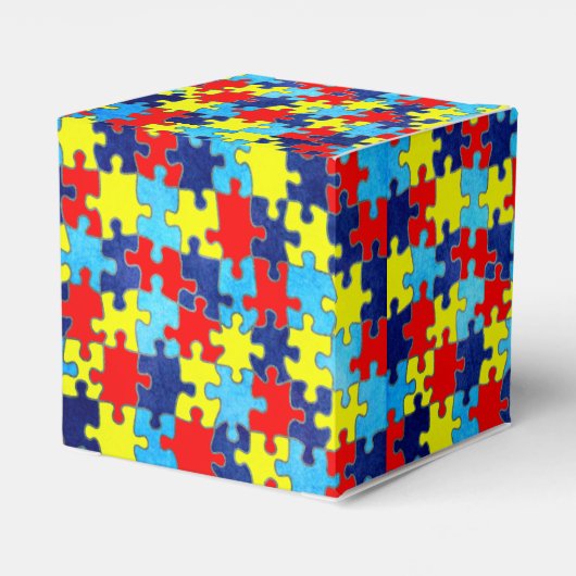 Autism Awareness-Puzzle door Shirley Taylor Bedankdoosjes (Achterkant)