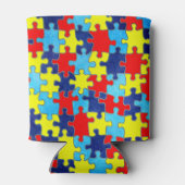 Autism Awareness-Puzzle door Shirley Taylor Blikjeskoeler (Achterkant)