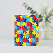 Autism Awareness-Puzzle door Shirley Taylor Briefkaart (Staand voorkant)