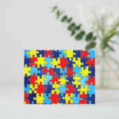 Autism Awareness-Puzzle door Shirley Taylor Briefkaart (Staand voorkant)