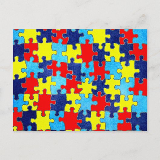 Autism Awareness-Puzzle door Shirley Taylor Briefkaart (Voorkant)