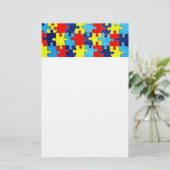 Autism Awareness-Puzzle door Shirley Taylor Briefpapier (Staand voorkant)
