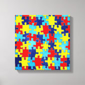 Autism Awareness-Puzzle door Shirley Taylor Canvas Afdruk (Voorkant)