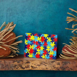 Autism Awareness-Puzzle door Shirley Taylor Fotoplaat