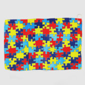 Autism Awareness-Puzzle door Shirley Taylor Golfhanddoek (Horizontaal)