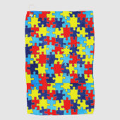 Autism Awareness-Puzzle door Shirley Taylor Golfhanddoek (Voorkant)