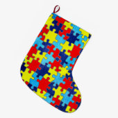 Autism Awareness-Puzzle door Shirley Taylor Grote Kerstsok (Voorkant (Hangend))