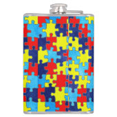 Autism Awareness-Puzzle door Shirley Taylor Heupfles (Achterkant)