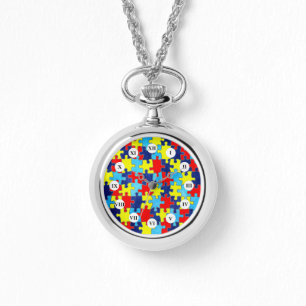 Autism Awareness-Puzzle door Shirley Taylor Horloge
