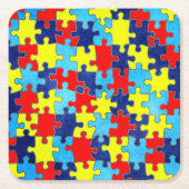 Autism Awareness-Puzzle door Shirley Taylor Kartonnen Onderzetters (Voorkant)